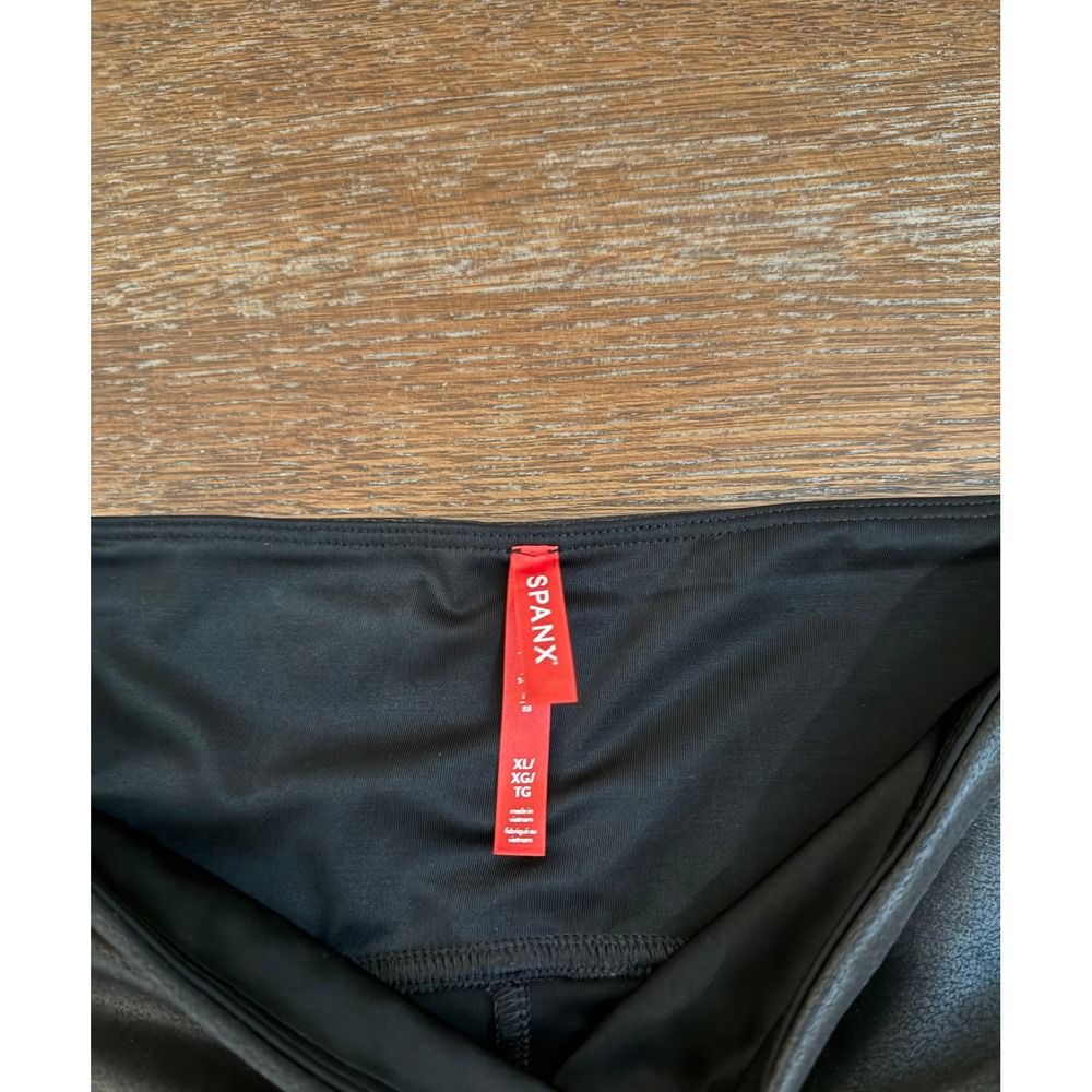 SPANX‎ Faux Leather Leggings sz XL - Picture 5 of 6